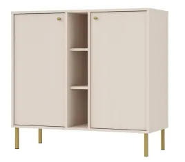 komoda-tokyo-822-100cm-piaskowy-bez-nozki-metalowe-proste-zlote