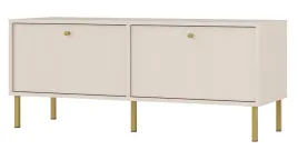 komoda-rtv-tokyo-302-120cm-piaskowy-bez-nozki-metalowe-proste-zlote-wysokie