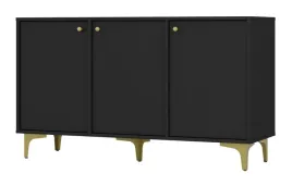 komoda-tokyo-813-125cm-czarny-grafit-na-nozkach-typu-rozgwiazda-zlote