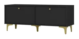 komoda-rtv-tokyo-302-120cm-czarny-grafit-nozki-typu-rozgwiazda-zlote