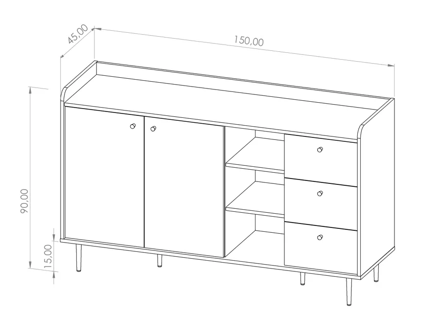 komoda-k2d3sz-vasina-dab-brandy-castello