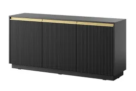 ryflowana-komoda-k-154-lora-154-cm-kolorze-czarny-grafit