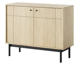 komoda-panadi-104-cm-kolorze-dab-line-wysokie-czarne-drewniane-nogi