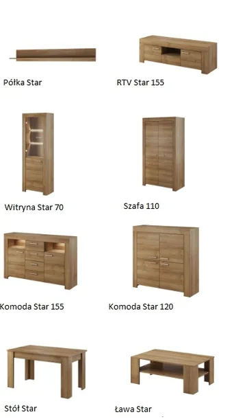 komoda-star-sk-155-dab-riviera-kolekcja-star