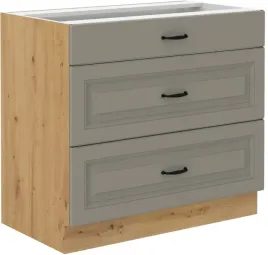 szafka-kuchenna-system-stilo-dolna-z-szufladami-szara-80x82x52cm-80-d-3s-bb