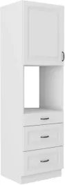 biala-szafka-kuchenna-do-zabudowy-piekarnika-szuflady-stilo-60-dps-210-3s1f