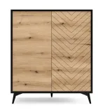 witryna-jodelka-53-cm-diamondo-dab-evoke-wysokosc-mebla-178-cm