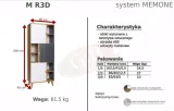 regal-memone-r3d-07-grafit-biel-dab-ksztalt-blatu-prostokatny