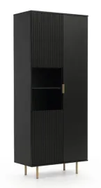 regal-nubia-r3d-w-kolorze-czarnym-80cm-na-metalowych-zlotych-nozkach
