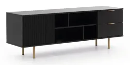 komoda-rtv-nubia-w-kolorze-czarnym-150cm-na-metalowych-zlotych-nogach