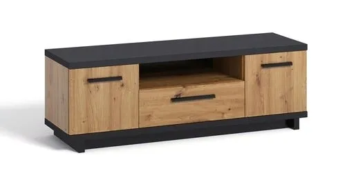 witryna-ines-wit-90-dab-artisan-wysokosc-mebla-140-cm