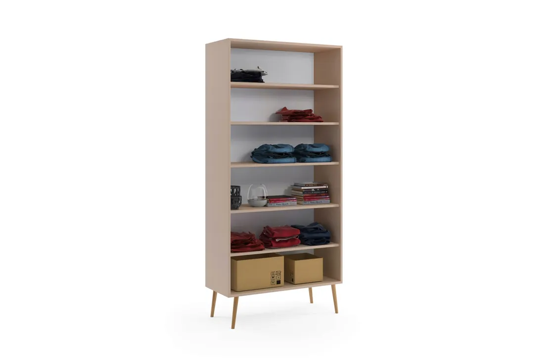szafa-boho-skandynawska-87-cm-dab-5-polek-stan-nowy