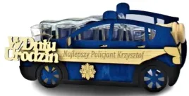 karafka-z-kieliszkami-radiowoz-z-grawerem-twoj-tekst-zawieszka-gratis