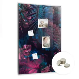 tablica-magnetyczna-do-pisania-markerem-wymiar-70x100-cm-liscie-tropikalne