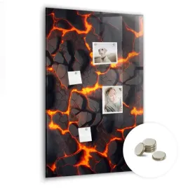 kreatywna-tablica-magnetyczna-magnesy-gratis-pionowa-60x90-cm-wulkan-lawa