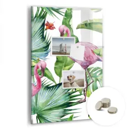 kreatywna-tablica-magnetyczna-magnesy-wymiar-40x60-cm-ptak-flaming-natura