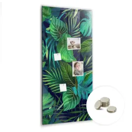 tablica-magnetyczna-suchoscieralna-wymiar-60x120-cm-egzotyczne-duze-liscie