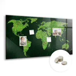 tablica-magnetyczna-do-domu-do-pracy-wymiar-120x60-cm-trawiasta-mapa-swiata