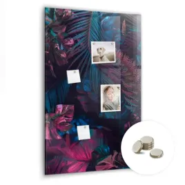 magnetyczny-planer-tablica-suchoscieralna-wymiar-60x90-cm-liscie-tropikalne