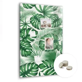 magnetyczny-planer-tablica-suchoscieralna-60x90-cm-liscie-monstery-roslina