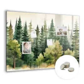 tablica-magnetyczna-suchoscieralna-magnesy-wymiar-100x70-cm-krajobraz-las