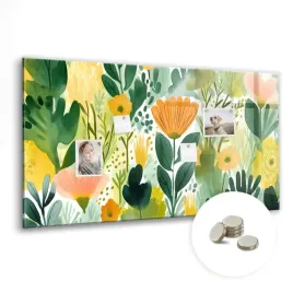 tablica-magnetyczna-suchoscieralna-magnesy-gratis-120x60-cm-akwarela-kwiaty