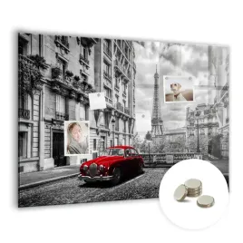 tablica-magnetyczna-do-domu-do-pracy-wymiar-100x70-cm-stary-samochod-miasto