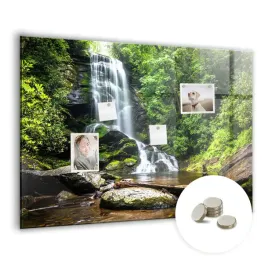foto-tablica-magnetyczna-suchoscieralna-z-nadrukiem-100x70-cm-wodospad-las