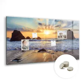 tablica-magnetyczna-suchoscieralna-wymiar-120x60-cm-zachod-slonca-na-plazy