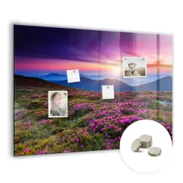 tablica-magnetyczna-do-domu-do-pracy-wymiar-100x70-cm-wschod-slonca-kwiaty