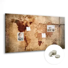 suchoscieralna-tablica-magnetyczna-z-magnesami-120x60-cm-stara-mapa-swiata