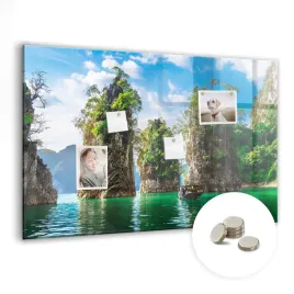 tablica-magnetyczna-do-domu-do-pracy-wymiar-90x60-cm-jezioro-drzewa-natura