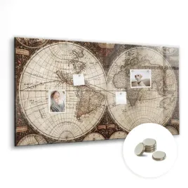 suchoscieralna-tablica-magnetyczna-z-magnesami-120x60-cm-stara-mapa-swiata
