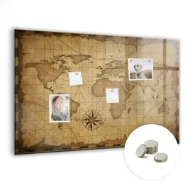 kreatywna-tablica-magnetyczna-magnesy-wymiar-90x60-cm-mapa-swiata-vintage