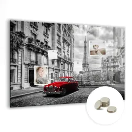 tablica-magnetyczna-do-domu-do-pracy-wymiar-90x60-cm-stary-samochod-miasto