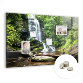 foto-tablica-magnetyczna-suchoscieralna-z-nadrukiem-90x60-cm-wodospad-las