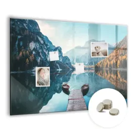 kreatywna-tablica-magnetyczna-magnesy-wymiar-100x70-cm-lodki-na-jeziorze