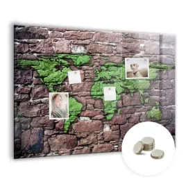 kreatywna-tablica-magnetyczna-magnesy-wymiar-100x70-cm-mapa-swiata-cegla