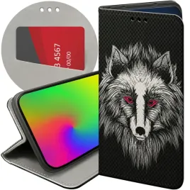 etui-z-klapka-do-xiaomi-redmi-note-12-4g-wzory-wilk-wilkolak-wolf-wilczyca