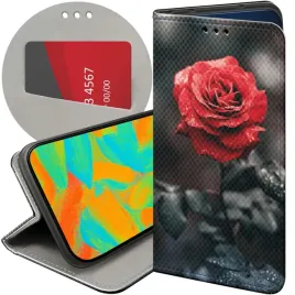 etui-z-klapka-do-xiaomi-redmi-note-12-4g-wzory-roza-z-roza-rose-futeral