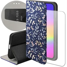 etui-z-klapka-do-iphone-15-wzory-floral-botanika-bukiety-futeral-pokrowiec