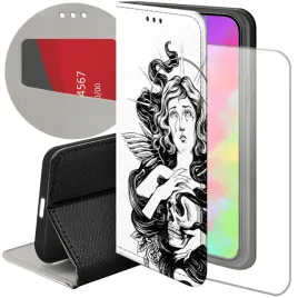 etui-z-klapka-do-iphone-15-wzory-aniol-aniolek-kupidyn-futeral-pokrowiec