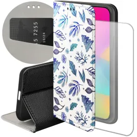 etui-z-klapka-do-iphone-15-wzory-zima-snieg-sniezynki-winter-futeral-case