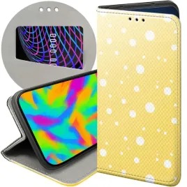 etui-z-klapka-do-xiaomi-redmi-note-12-4g-wzory-kropki-grochy-bokeh-dots