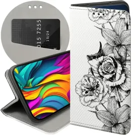 etui-z-klapka-do-xiaomi-redmi-note-12-4g-wzory-bezowe-kremowe-ecru-futeral