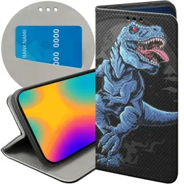 etui-do-xiaomi-redmi-note-12-4g-wzory-dinozaury-reptilia-prehistoryczne