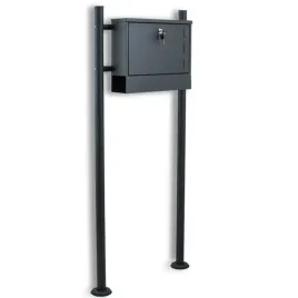 wolnostojaca-skrzynka-na-stojaku-bituxx-grafitowa-z-gazetnikiem-i-podgladem