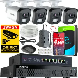 force-zestaw-monitoringu-4x-kamera-ip-4mpx-2k-dysk-1tb-switch-poe