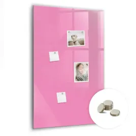 magnetyczna-foto-tablica-do-nauki-i-edukacji-kolor-rozowy-pionowa-60x90-cm