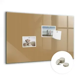magnetyczna-foto-tablica-do-planowania-kolor-ciemny-bezowy-pozioma-60x40-cm